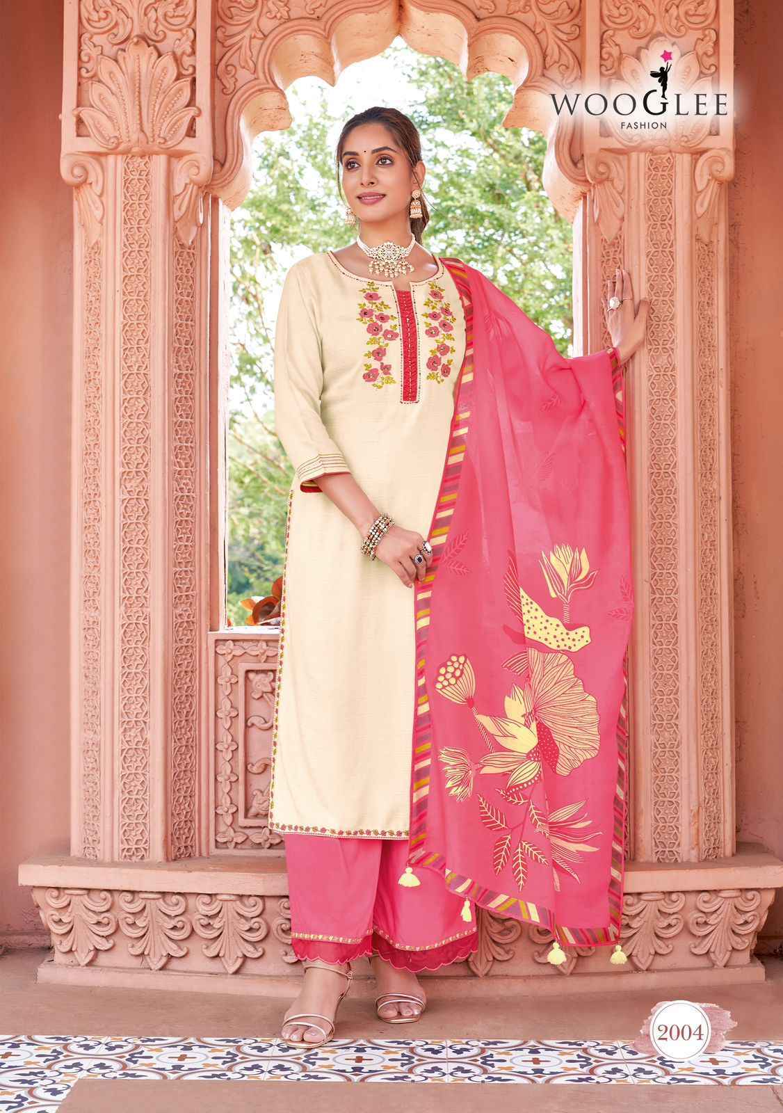 Wooglee Miraan Rayon Readymade Suit (6 pcs Catalogue)