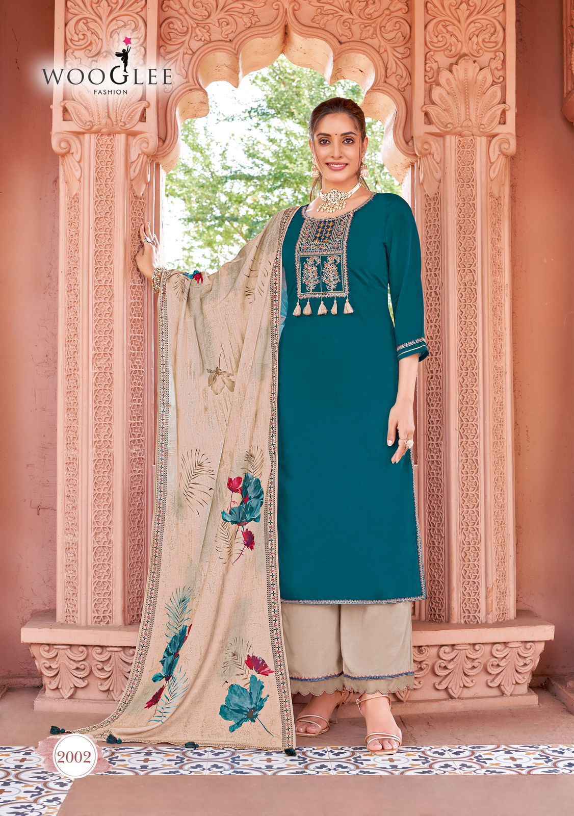 Wooglee Miraan Rayon Readymade Suit (6 pcs Catalogue)