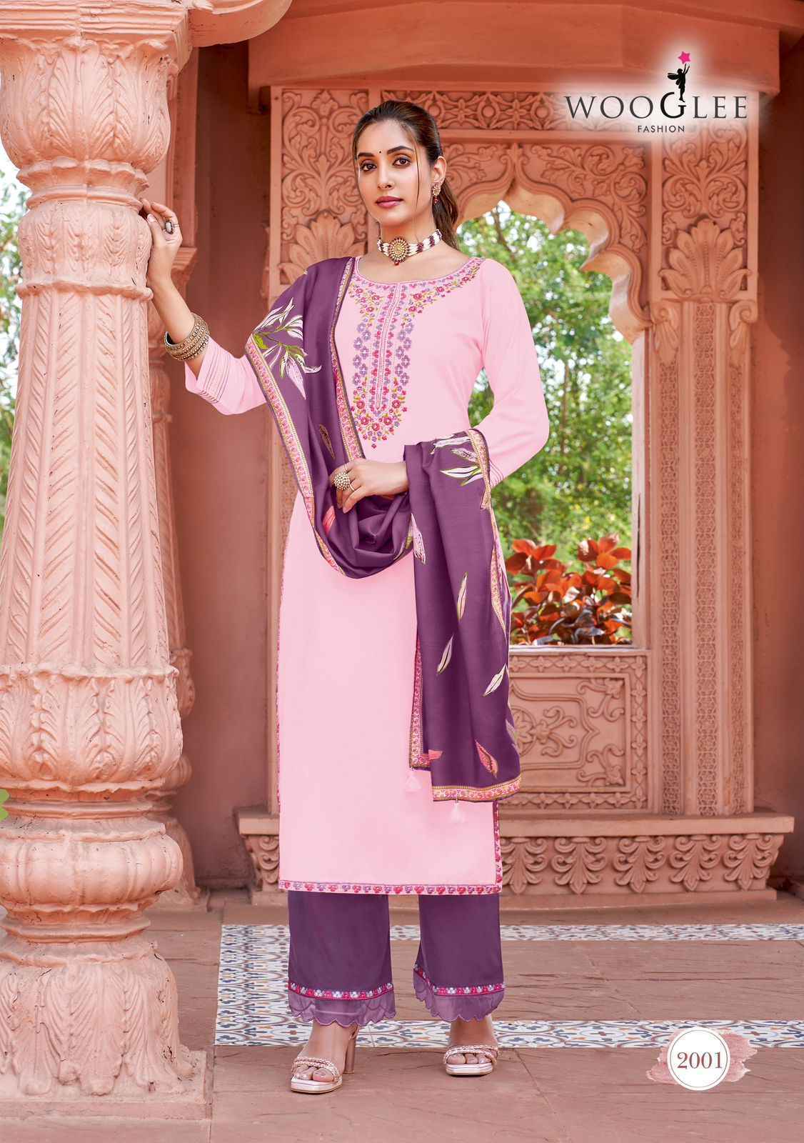 Wooglee Miraan Rayon Readymade Suit (6 pcs Catalogue)