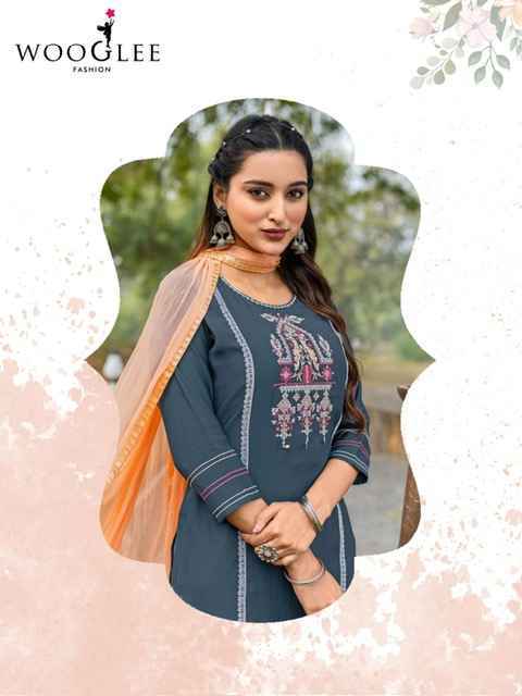 Wooglee Moksha Viscouse Readymade Suit (5 pcs Catalogue)