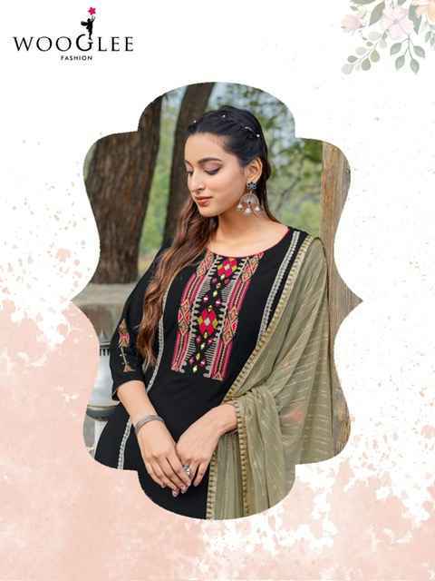 Wooglee Moksha Viscouse Readymade Suit (5 pcs Catalogue)