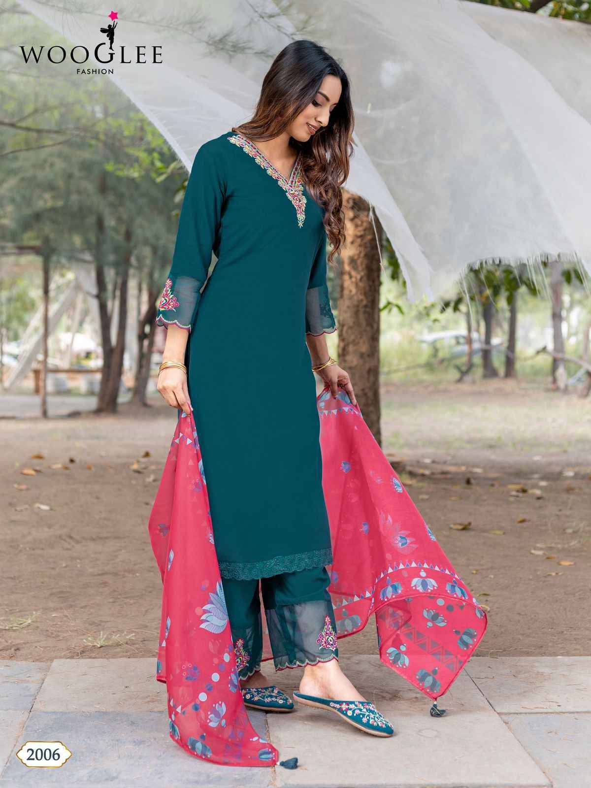 Wooglee Suhana Rayon Readymade Suit (6 pcs Catalogue)