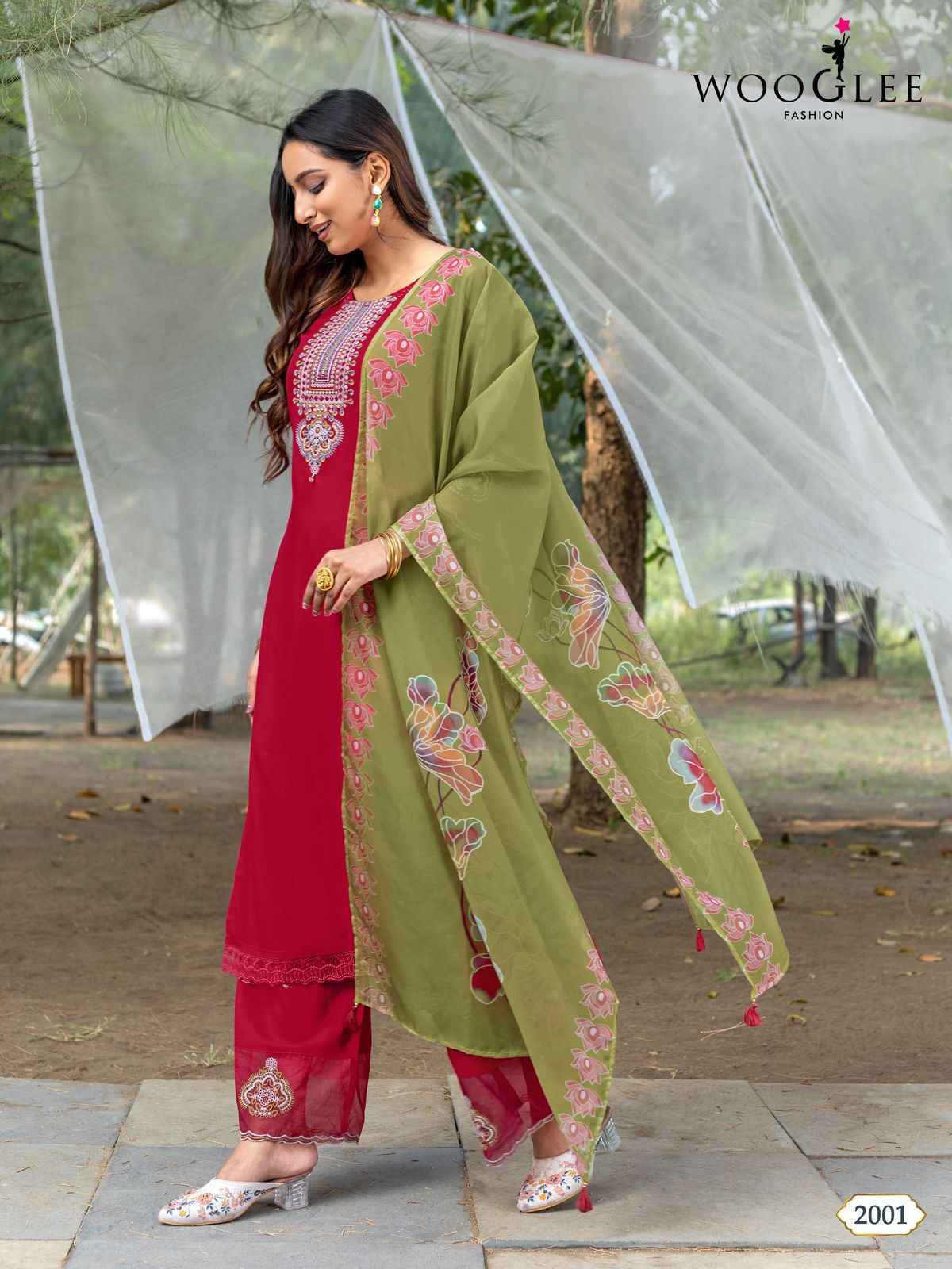 Wooglee Suhana Rayon Readymade Suit (6 pcs Catalogue)