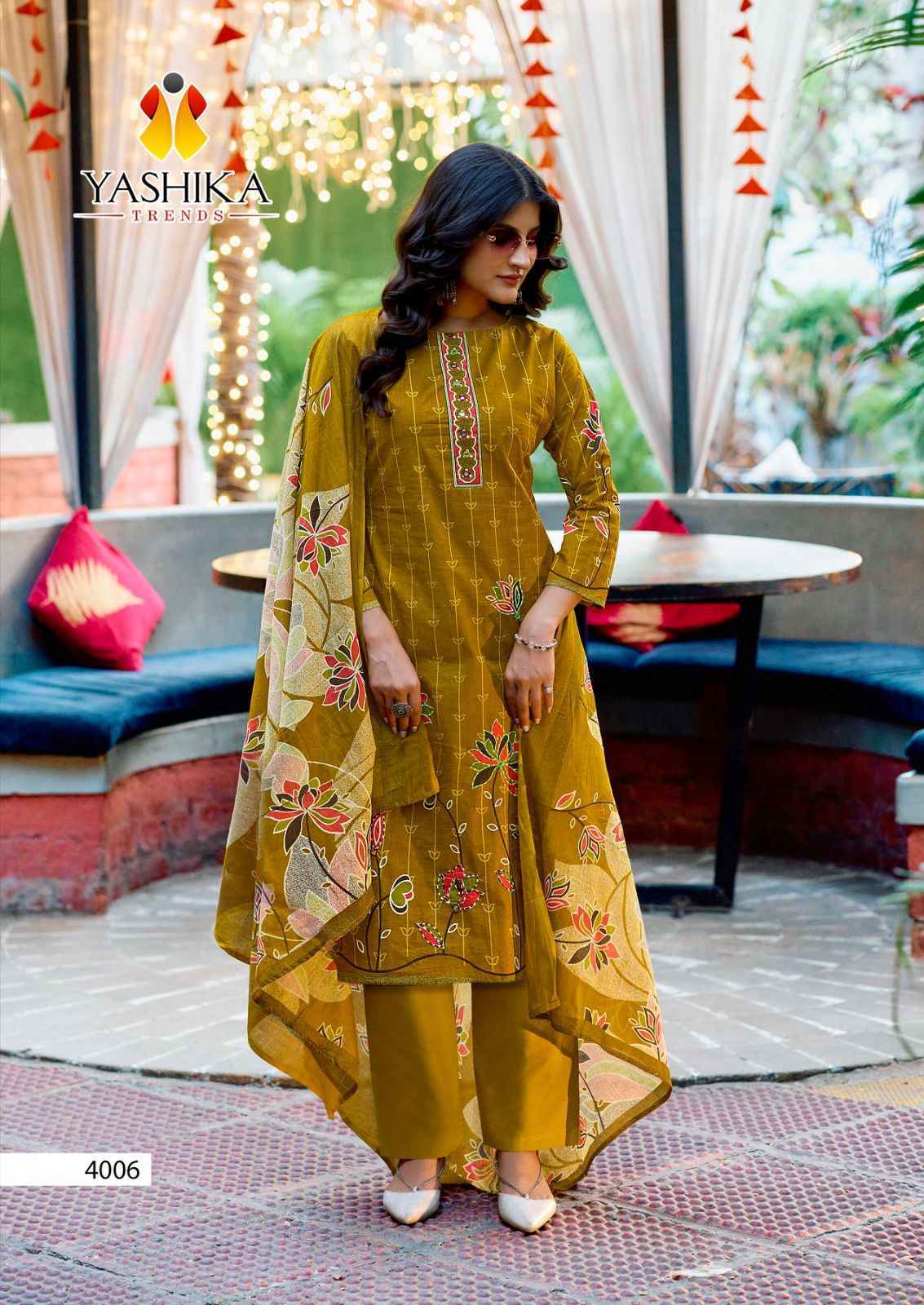 Yashika Trends Dua Vol-4 Cotton Dress Material (8 pcs Catalogue)