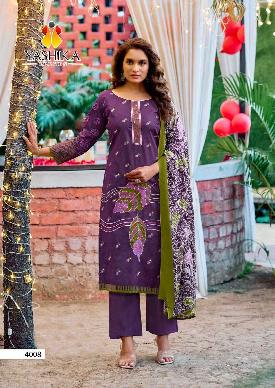 Yashika Trends Dua Vol-4 Cotton Dress Material (8 pcs Catalogue)