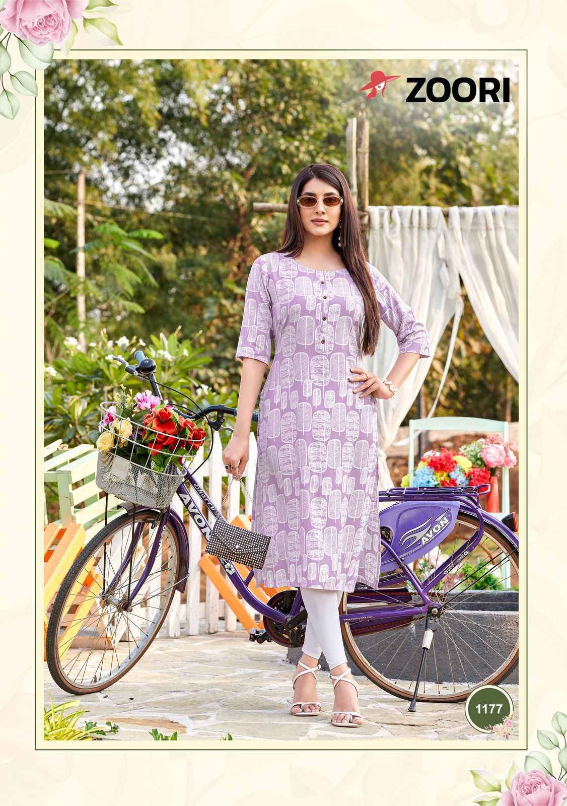 Zoori Akshara Vol-30 Rayon Kurti (6 pcs Catalogue)