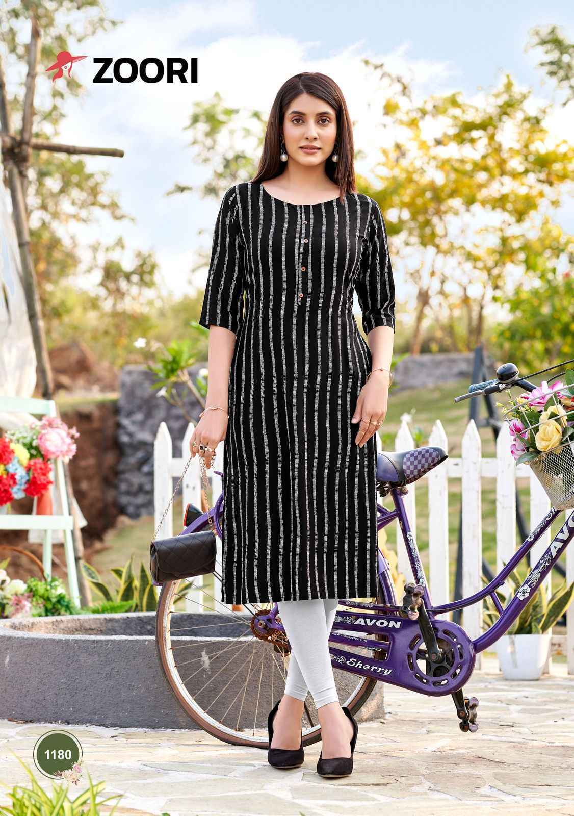 Zoori Akshara Vol-30 Rayon Kurti (6 pcs Catalogue)