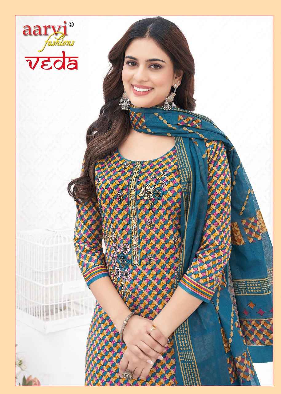 Aarvi Fashion Veda Vol 1 Cotton Kurti Combo 12 pcs Catalogue