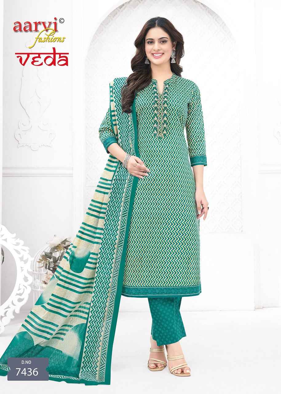 Aarvi Fashion Veda Vol 1 Cotton Kurti Combo 12 pcs Catalogue