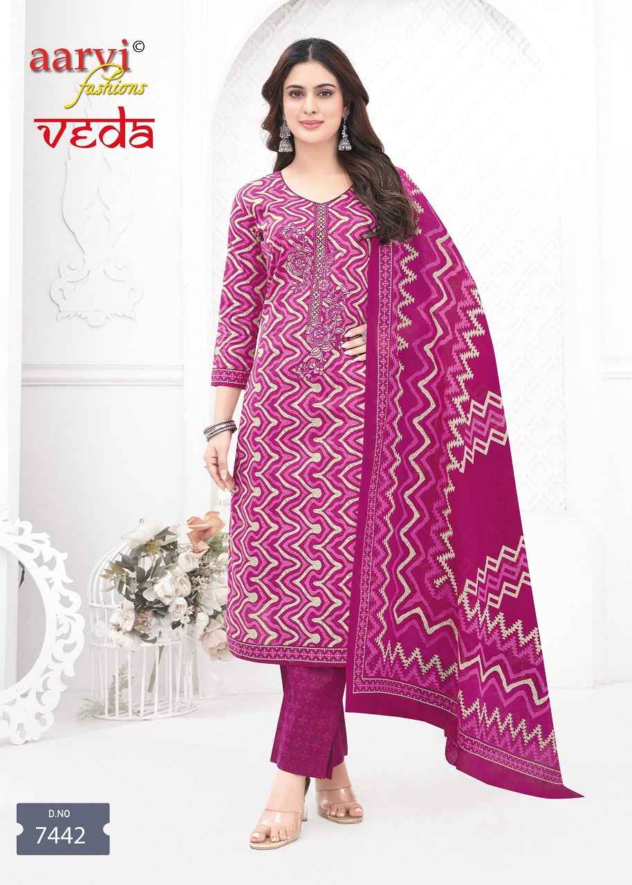 Aarvi Fashion Veda Vol 1 Cotton Kurti Combo 12 pcs Catalogue