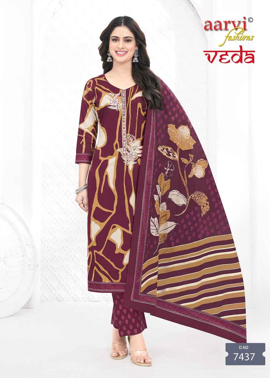 Aarvi Fashion Veda Vol 1 Cotton Kurti Combo 12 pcs Catalogue