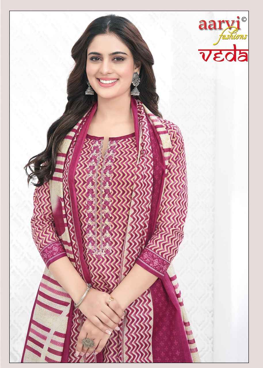 Aarvi Fashion Veda Vol 1 Cotton Kurti Combo 12 pcs Catalogue