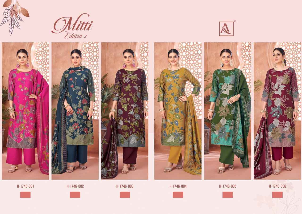 Alok Mitti Edition 2 Mudaal Dress Material 6 pcs Catalogue