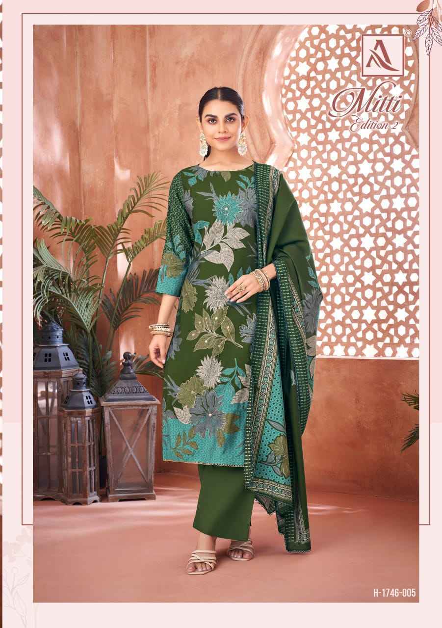 Alok Mitti Edition 2 Mudaal Dress Material 6 pcs Catalogue