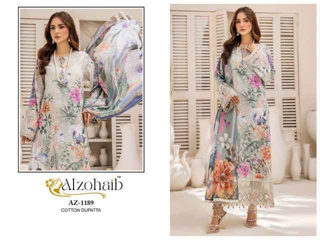 Alzohaib Sakina Coton Dress Material 5 pcs Catalogue