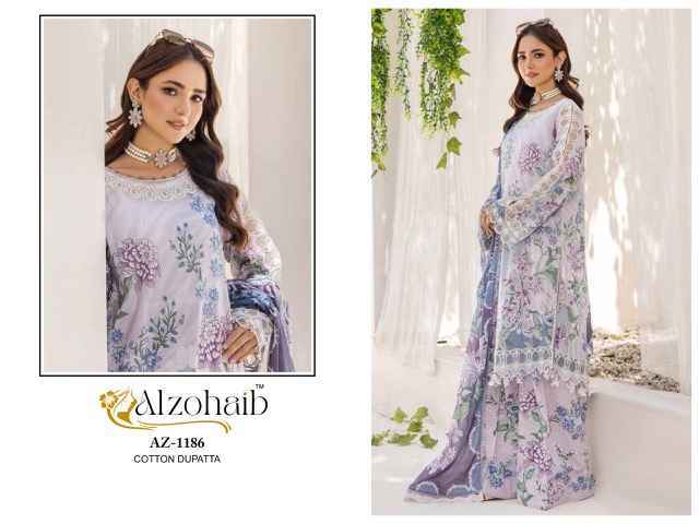 Alzohaib Sakina Coton Dress Material 5 pcs Catalogue
