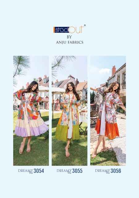 Anju Fabrics Dreamy Tales Cotton Kaftan Jacket With Mindi 6 pcs Catalogue