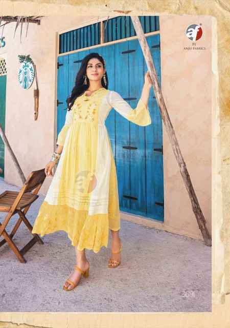 Anju Fabrics Status Vol-2 Georgette Kurti (6 pcs Catalogue)