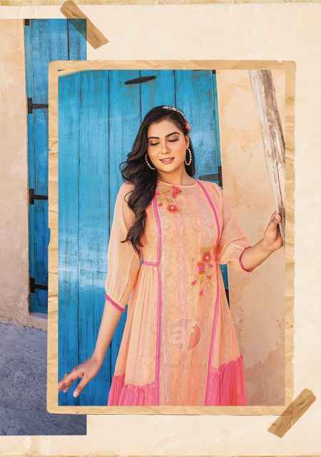 Anju Fabrics Status Vol-2 Georgette Kurti (6 pcs Catalogue)