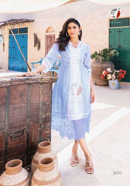 Anju Fabrics Status Vol-2 Georgette Kurti (6 pcs Catalogue)