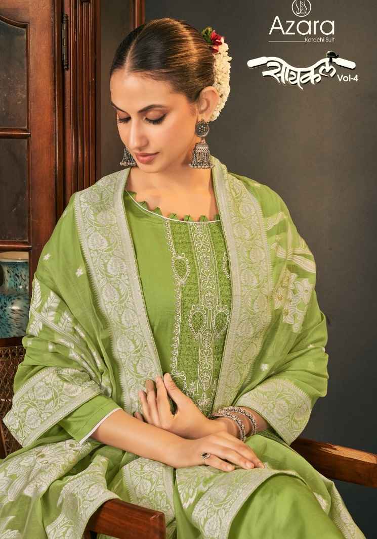 Azara Cycle Vol 4 Cotton Dress Material 6 pcs Catalogue