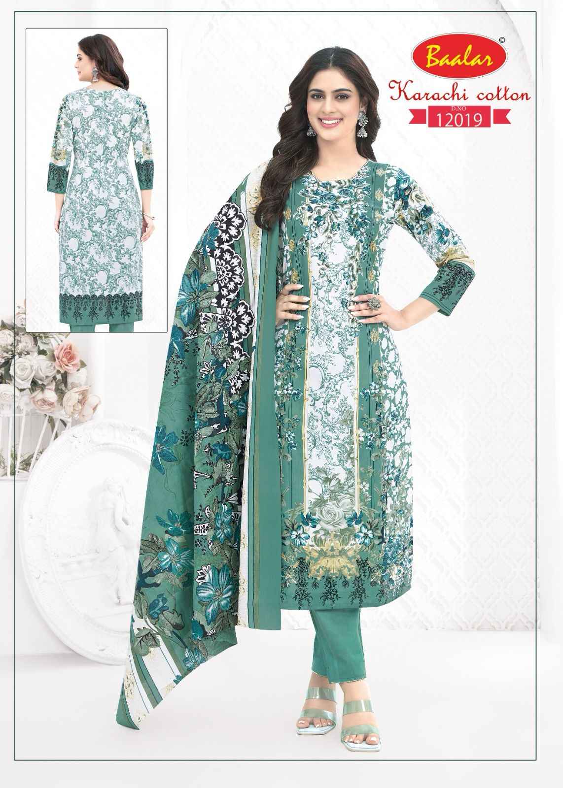 Baalar Karachi Cotton Vol 12 Lawn Cotton Dress Material 9 pcs Catalogue