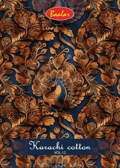 Baalar Karachi Cotton Vol 12 Lawn Cotton Dress Material 9 pcs Catalogue