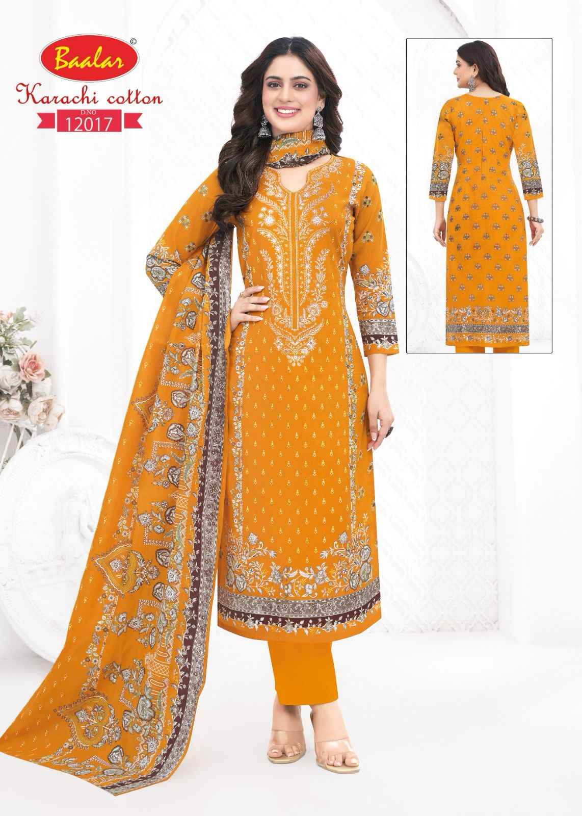Baalar Karachi Cotton Vol 12 Lawn Cotton Dress Material 9 pcs Catalogue