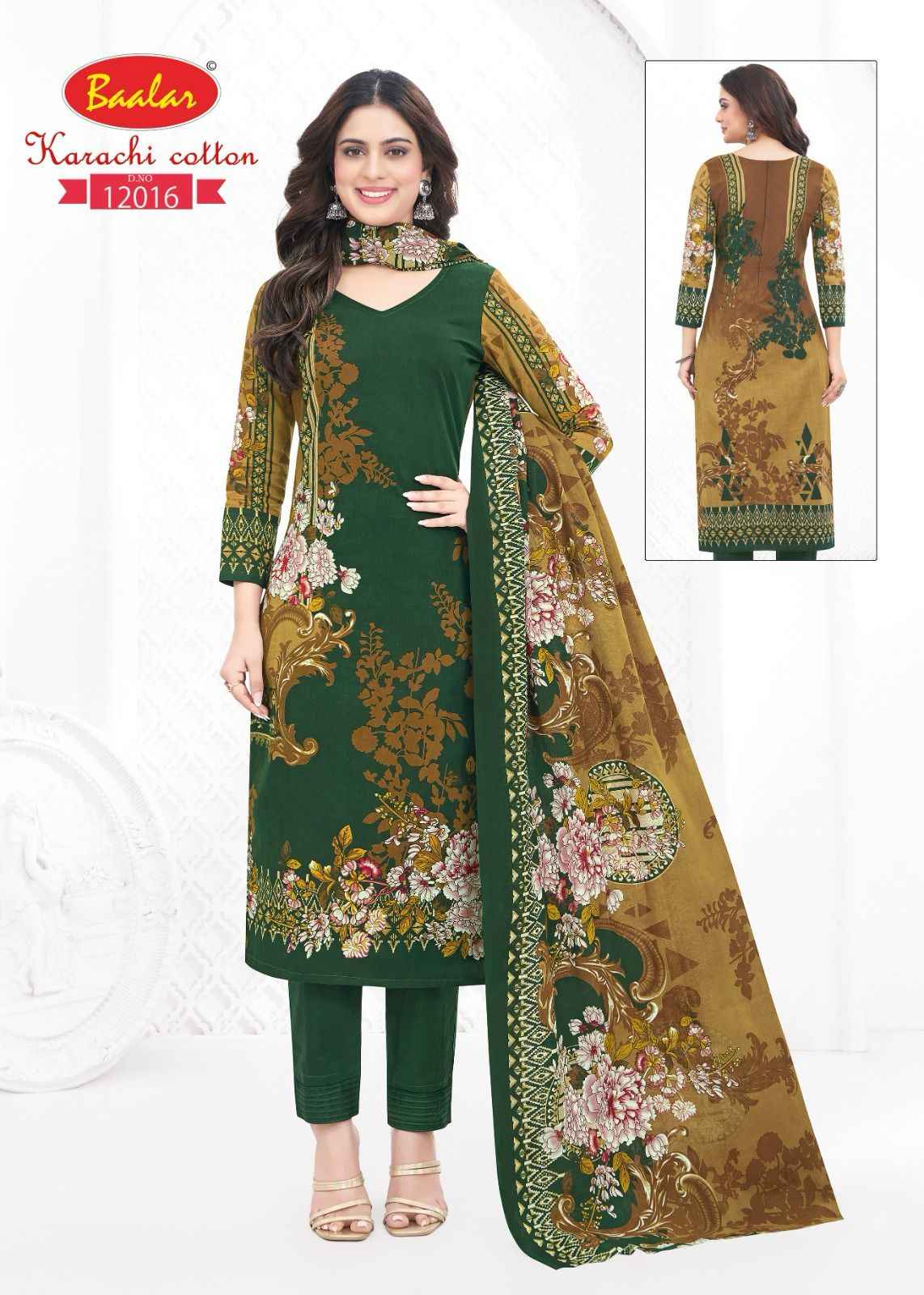 Baalar Karachi Cotton Vol 12 Lawn Cotton Dress Material 9 pcs Catalogue