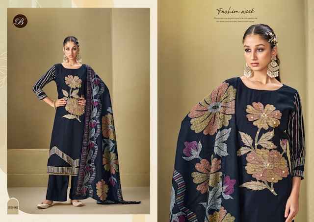 Belliza Manzil Viscouse Rayon Dress Material 6 pcs Catalogue