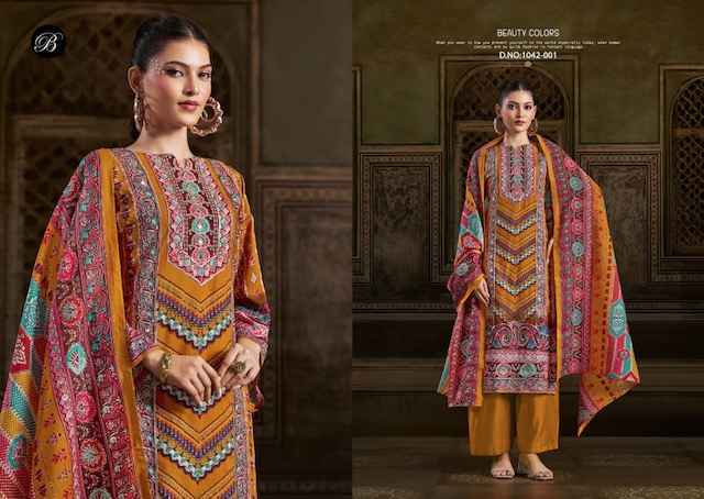 Belliza Musafir Viscouse Rayon Dress Material (6 pcs Catalogue)
