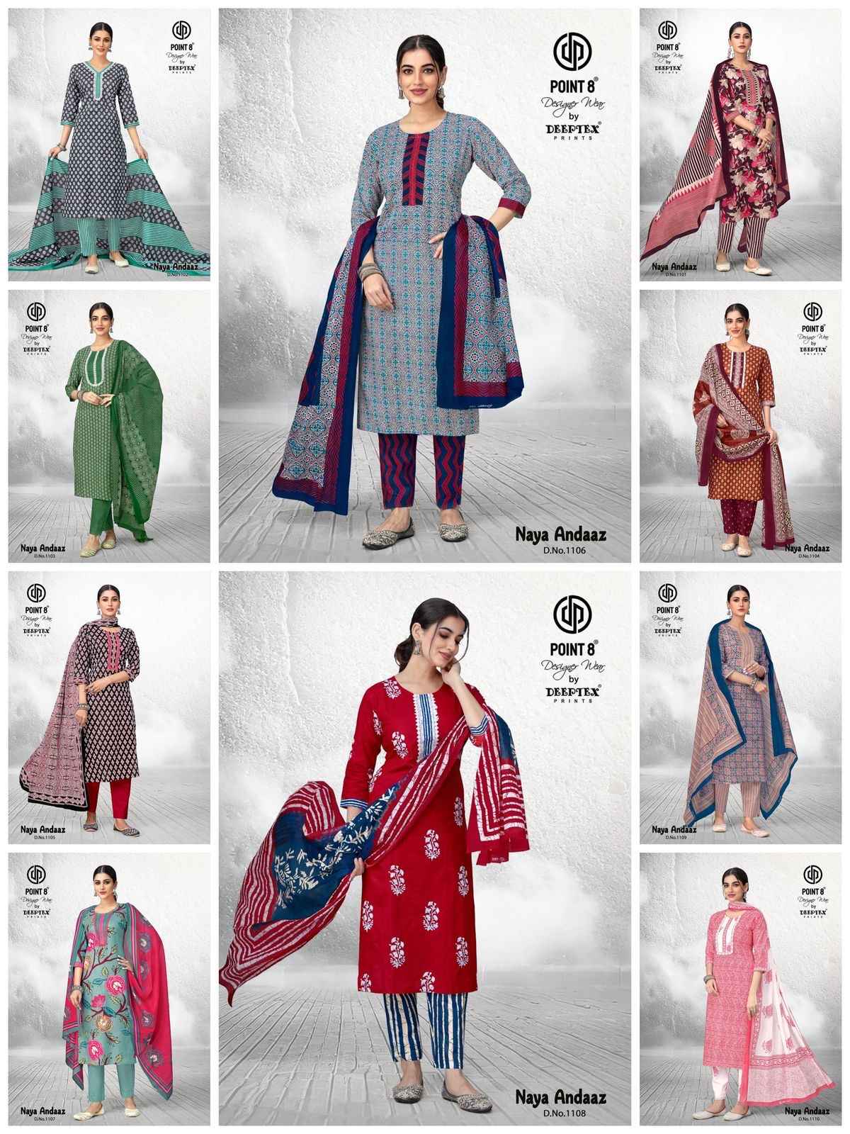 Deeptex Naya Andaaz Vol 11 Readymade Cotton Dress 10 pcs Catalogue