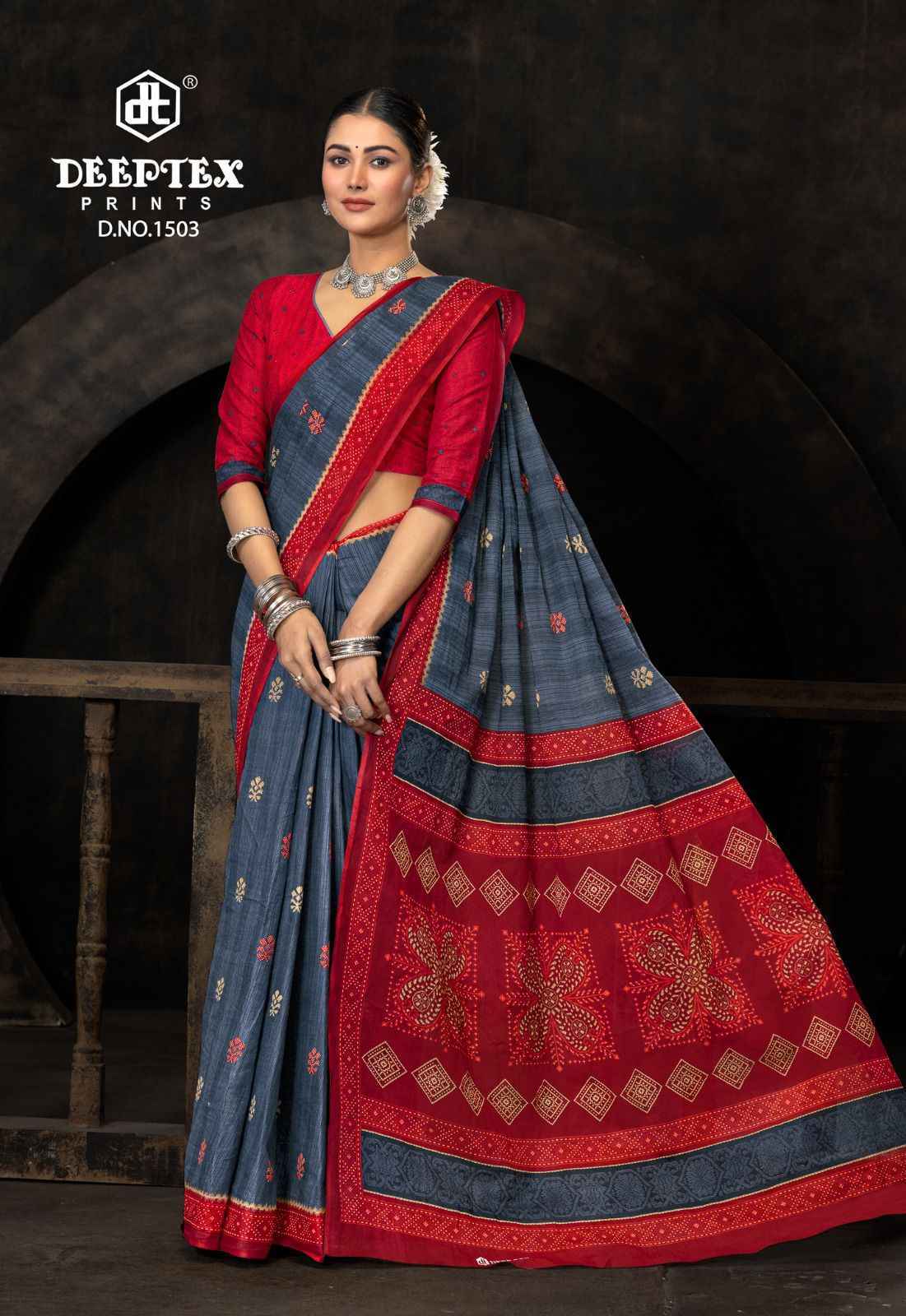 Deeptex Prime Time Vol-15 Cotton Saree (10 pcs Catalogue)