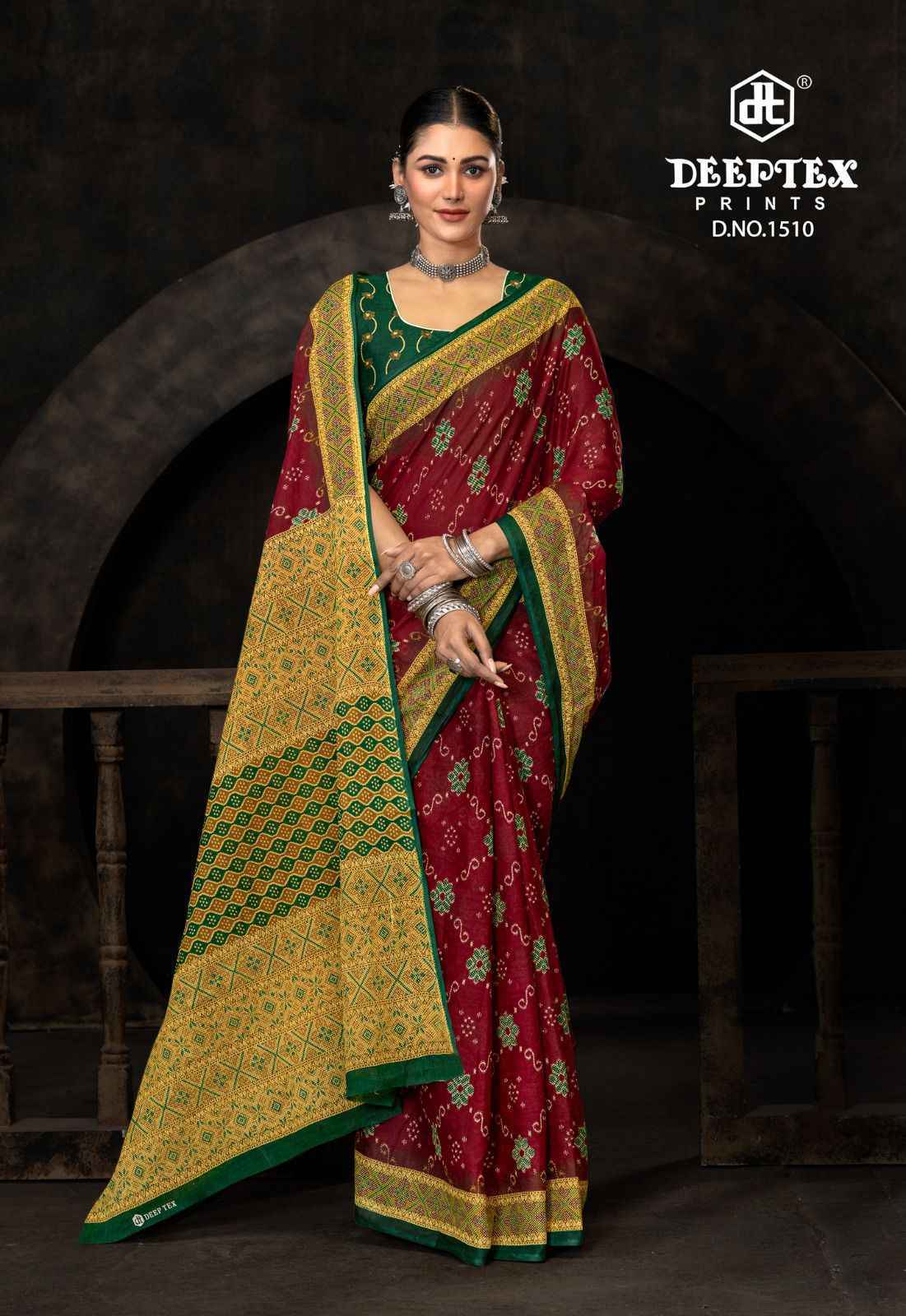 Deeptex Prime Time Vol-15 Cotton Saree (10 pcs Catalogue)