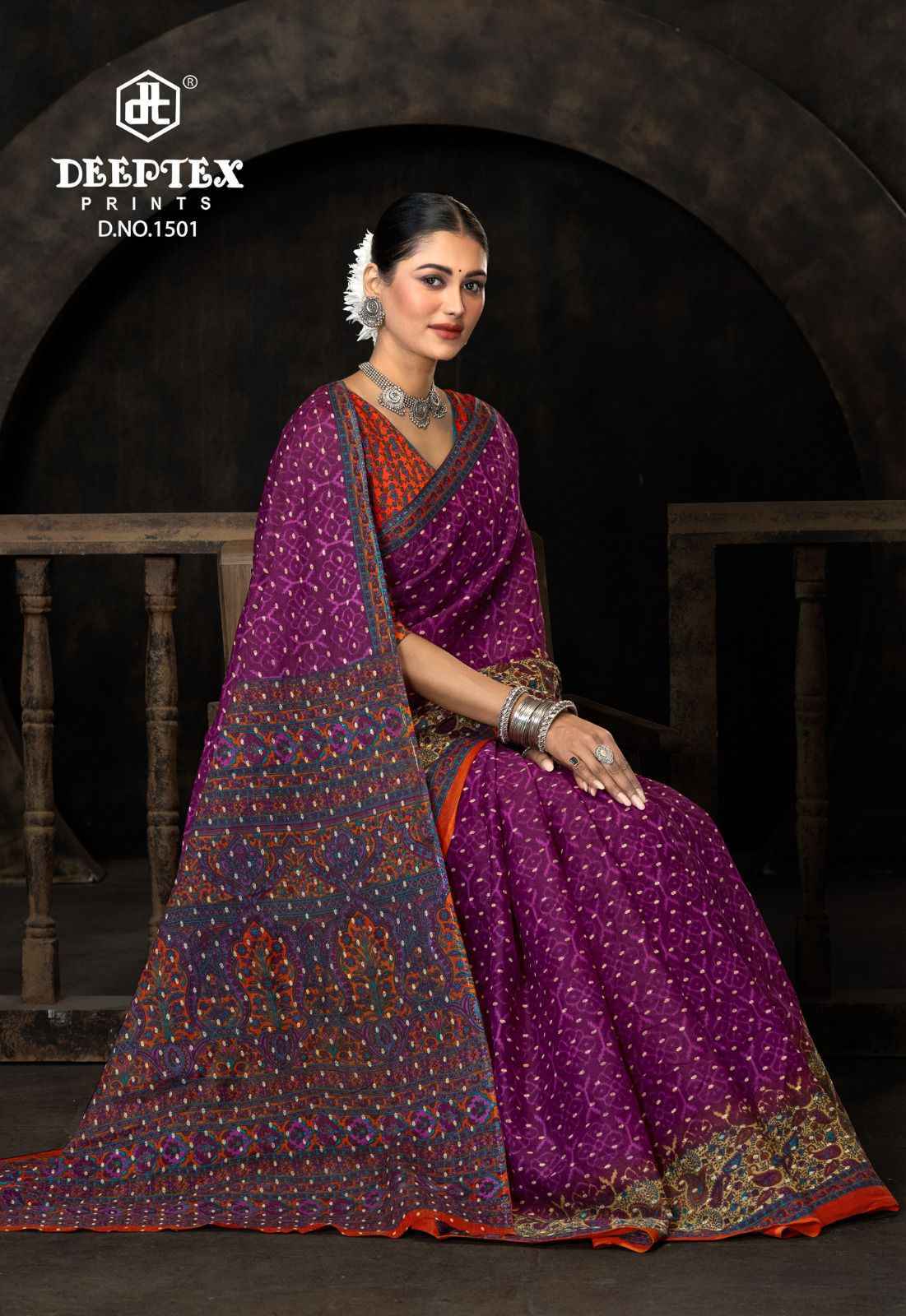 Deeptex Prime Time Vol-15 Cotton Saree (10 pcs Catalogue)