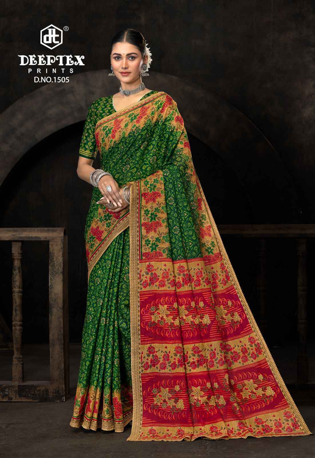 Deeptex Prime Time Vol-15 Cotton Saree (10 pcs Catalogue)