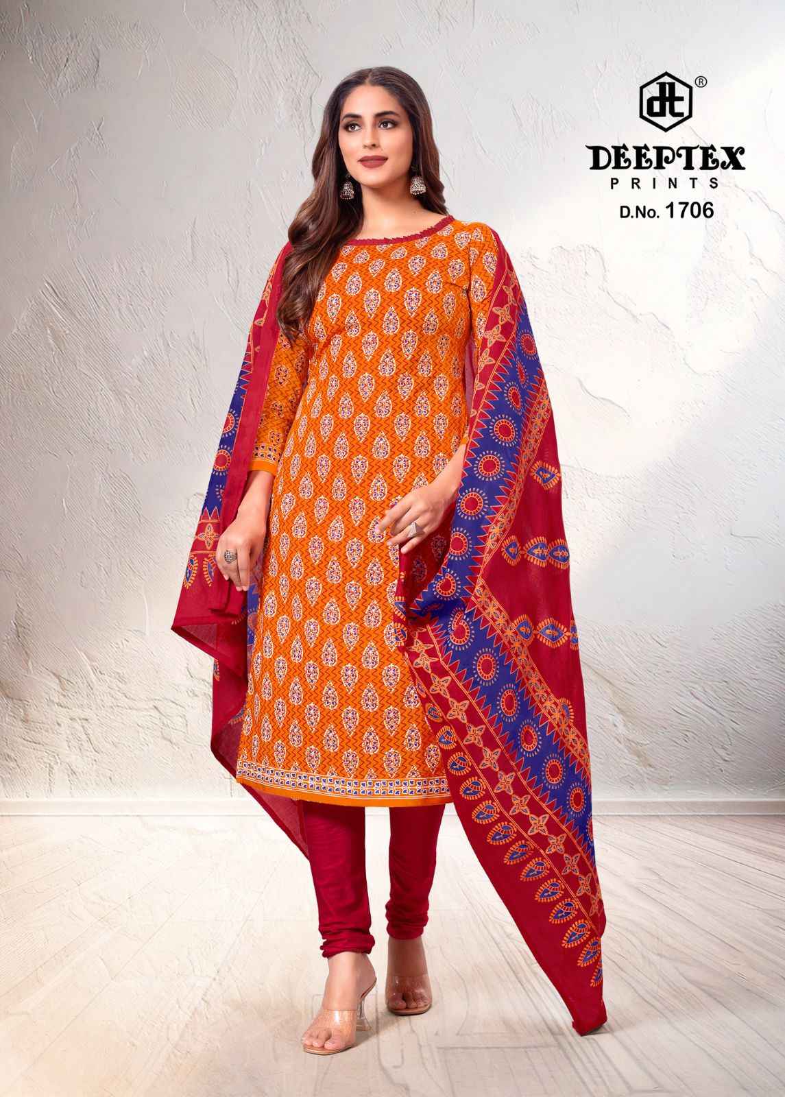 Deeptex Tradition Vol 17 Cotton Dress Material 10 pcs Catalogue