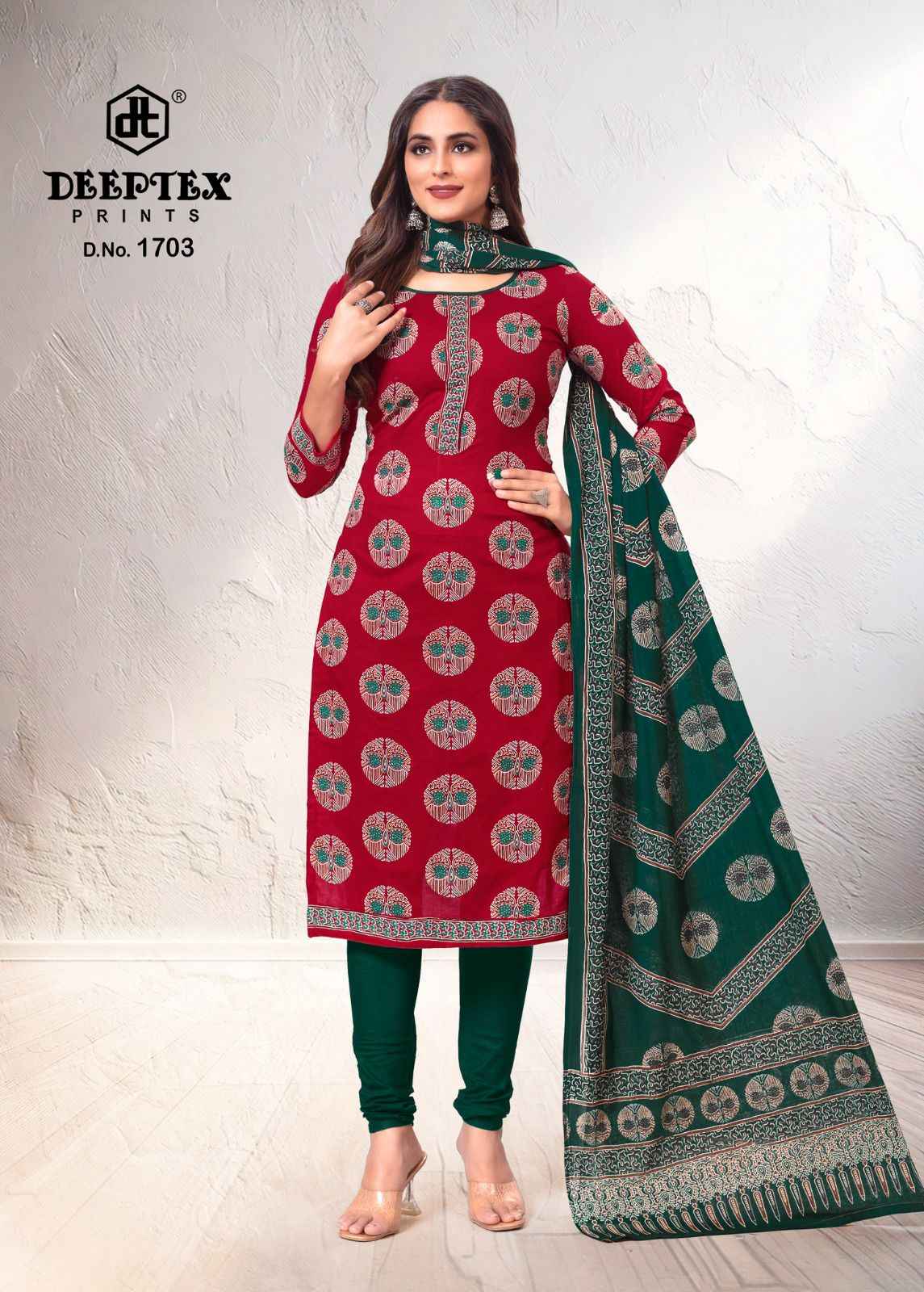Deeptex Tradition Vol 17 Cotton Dress Material 10 pcs Catalogue