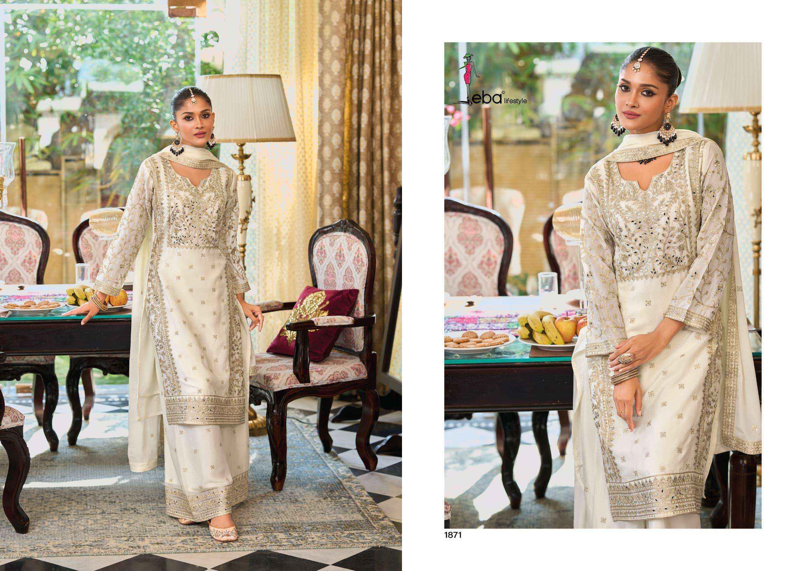 Eba Lifestyle Bliss Readymade Chinon Dress (2 pcs Catalogue)