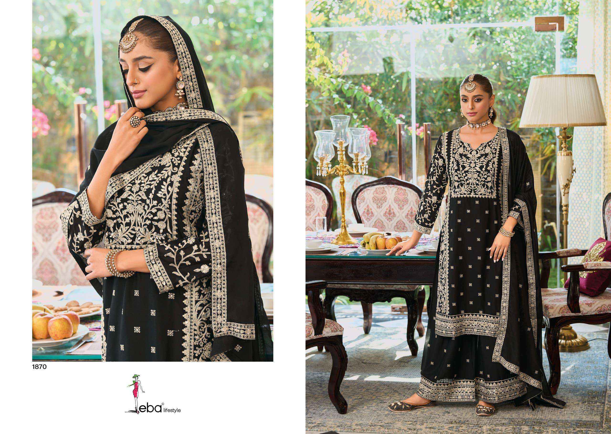 Eba Lifestyle Bliss Readymade Chinon Dress (2 pcs Catalogue)