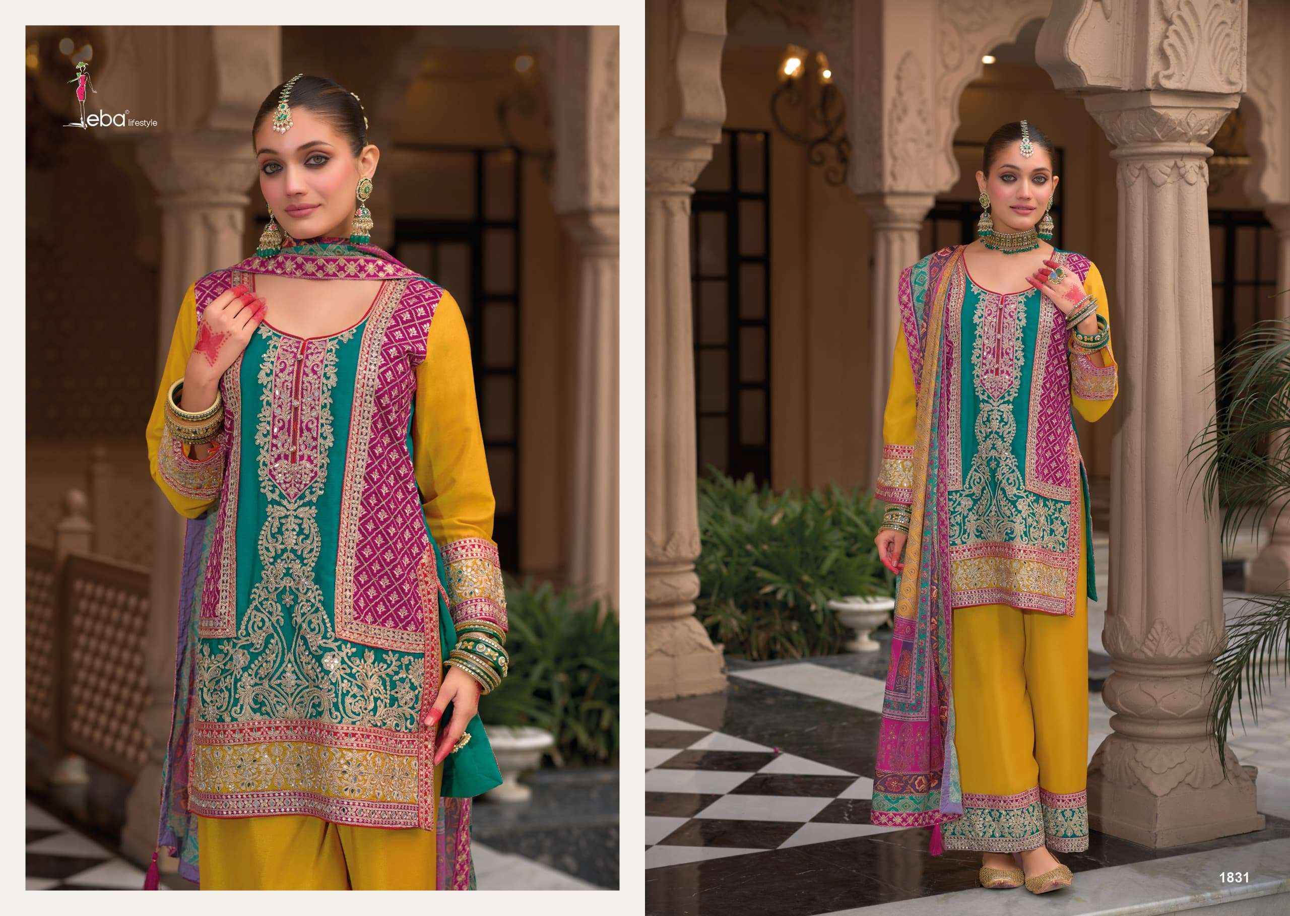 Eba Lifestyle Kasturi Readymade Chinon Dress 2 pcs Catalogue