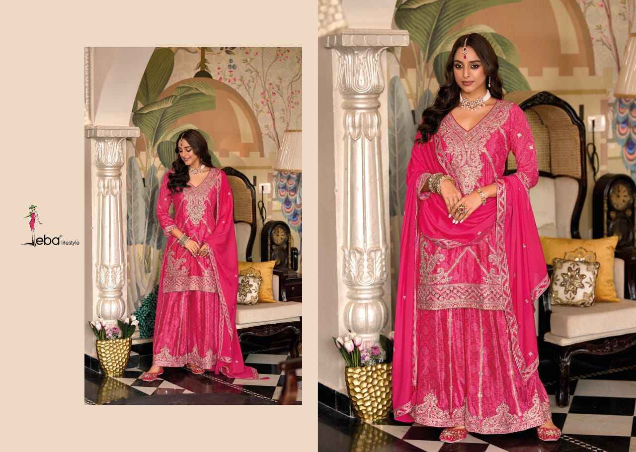 Eba Lifestyle Sangam Readymade Chinon Dress 3 pcs Catalogue