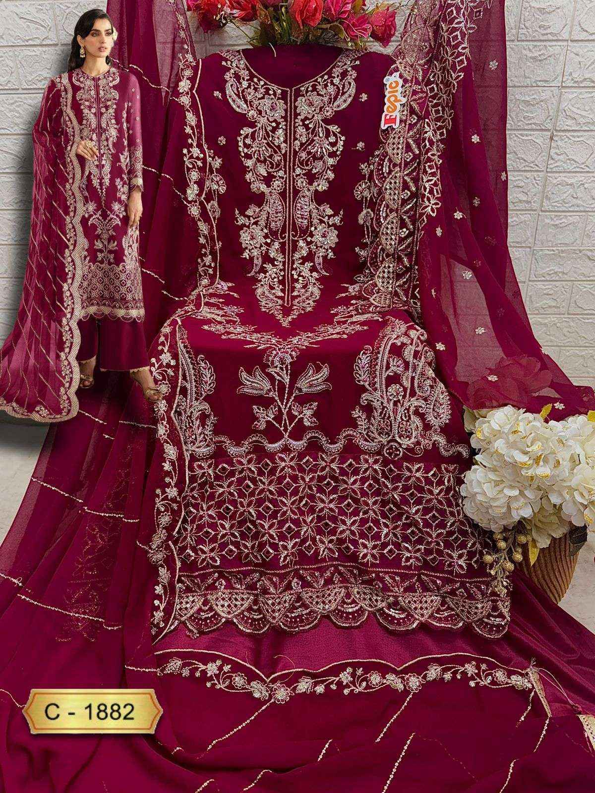 Fepic Rosemeen C 1882 Georgette Dress Material 3 pcs Catalogue