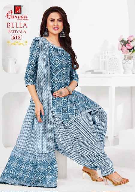 Ganpati Bella Patiyala Vol 6 Readymade Cotton Dress 15 pcs Catalogue