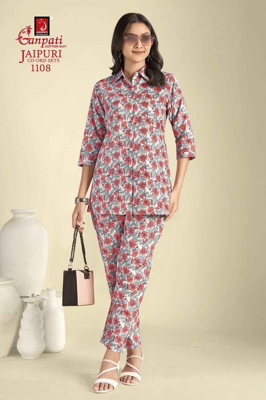 Ganpati Jaipuri Cord Sets Vol 11 Cotton Cord Set 12 pcs Catalogue