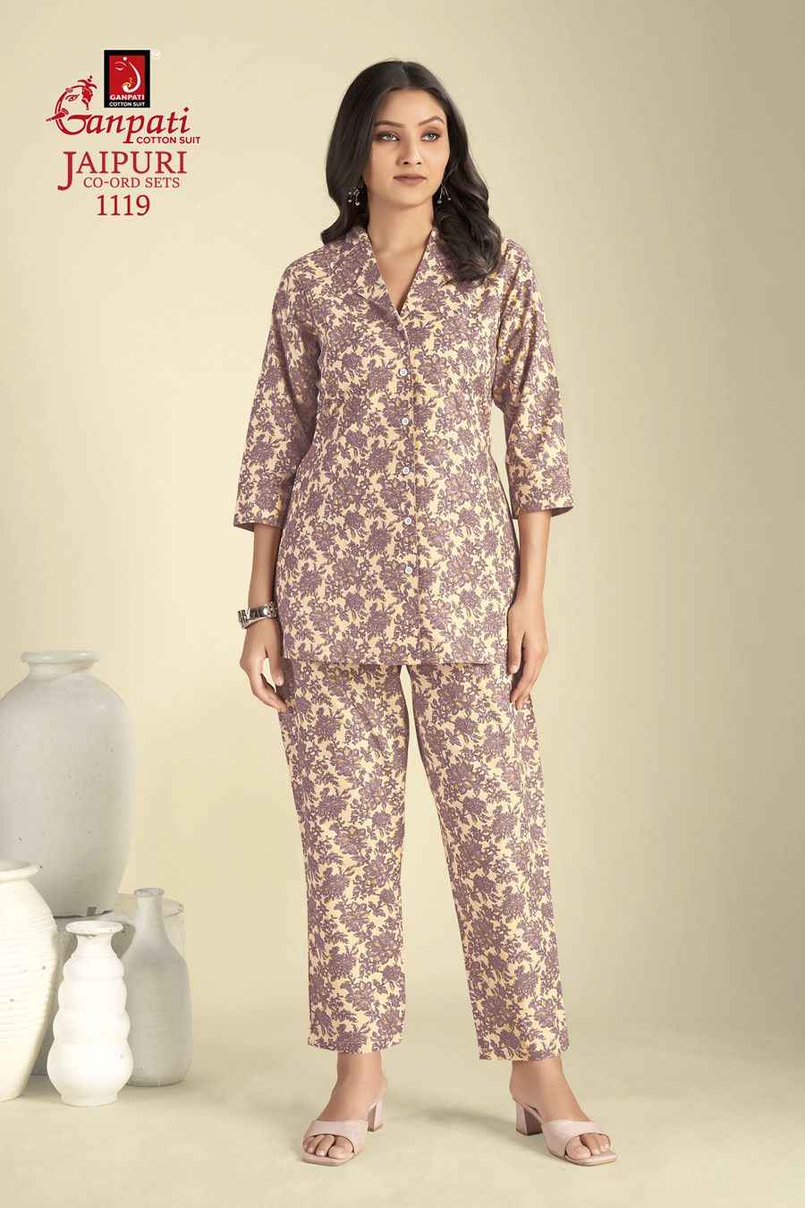 Ganpati Jaipuri Cord Sets Vol 11 Cotton Cord Set 12 pcs Catalogue