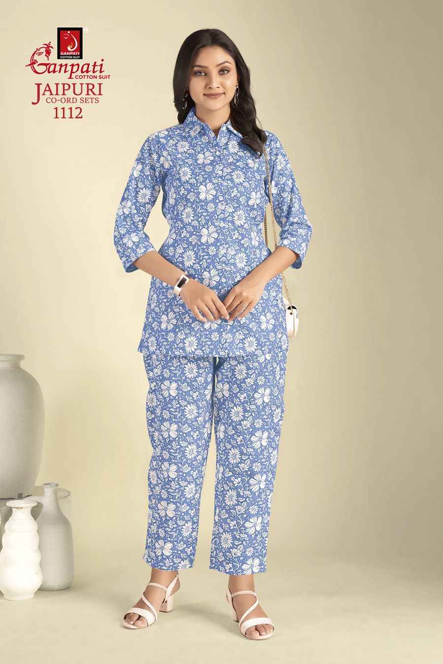 Ganpati Jaipuri Cord Sets Vol 11 Cotton Cord Set 12 pcs Catalogue
