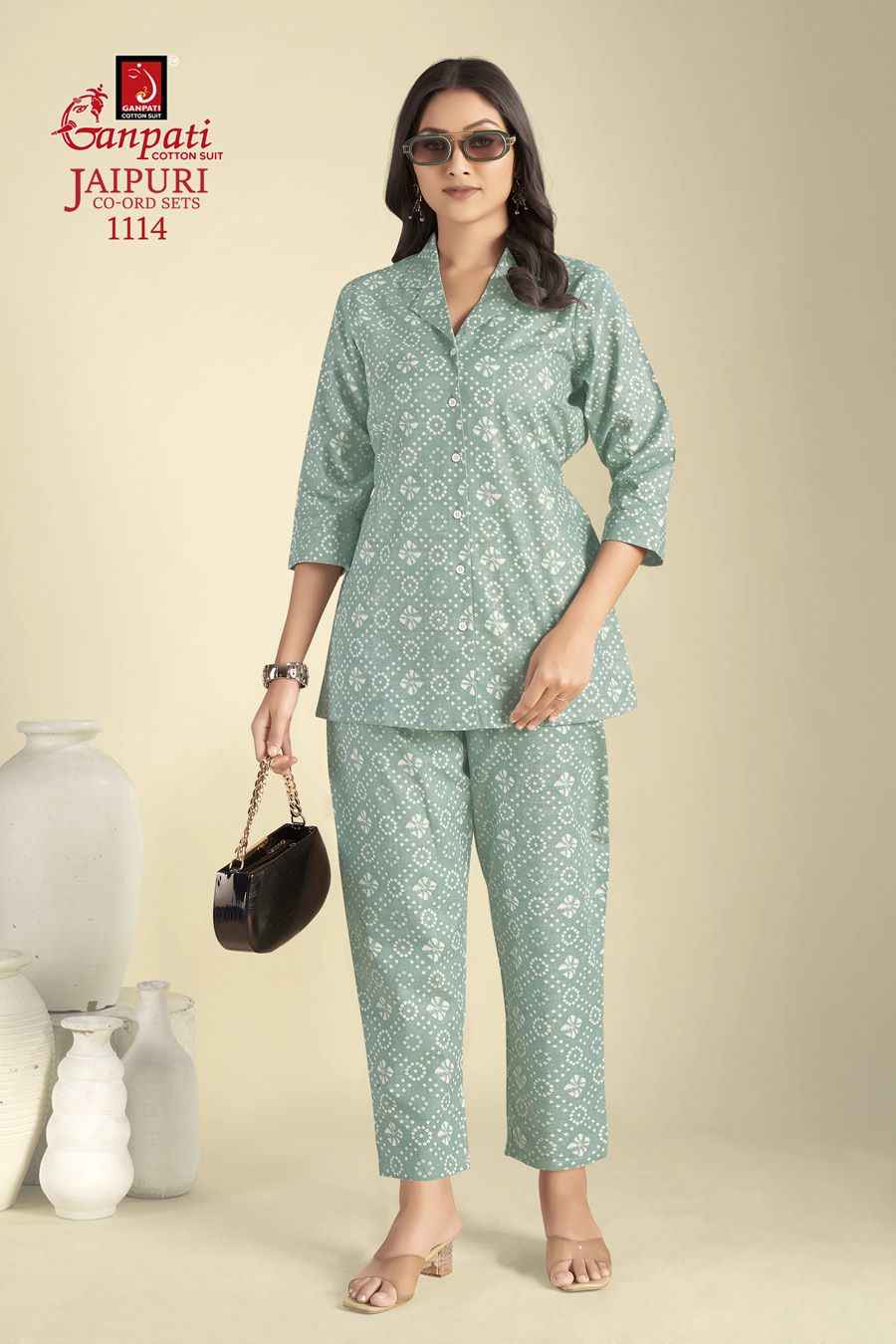 Ganpati Jaipuri Cord Sets Vol 11 Cotton Cord Set 12 pcs Catalogue
