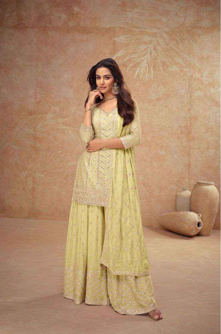 Gulkayra Designer Palak Vol 4 Real Readymade Chinon Dress 4 Pc Catalouge