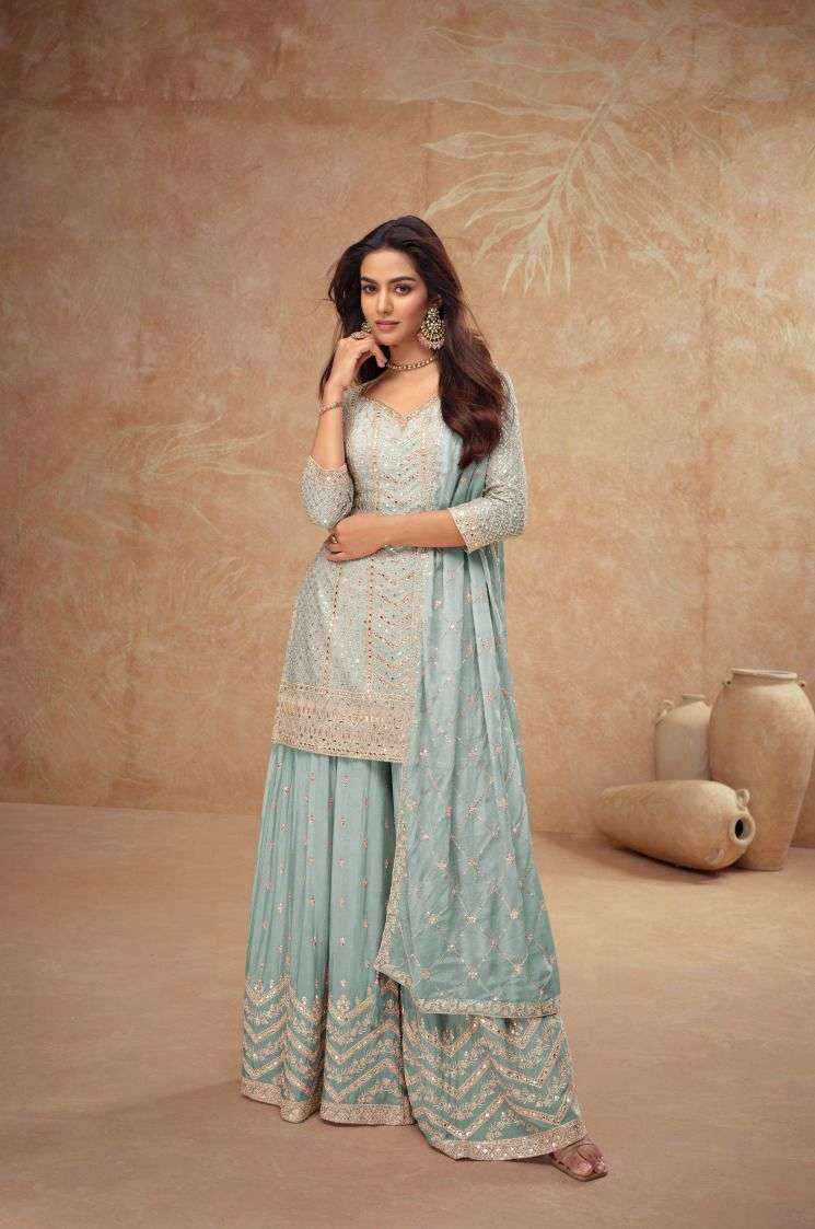 Gulkayra Designer Palak Vol 4 Real Readymade Chinon Dress 4 Pc Catalouge